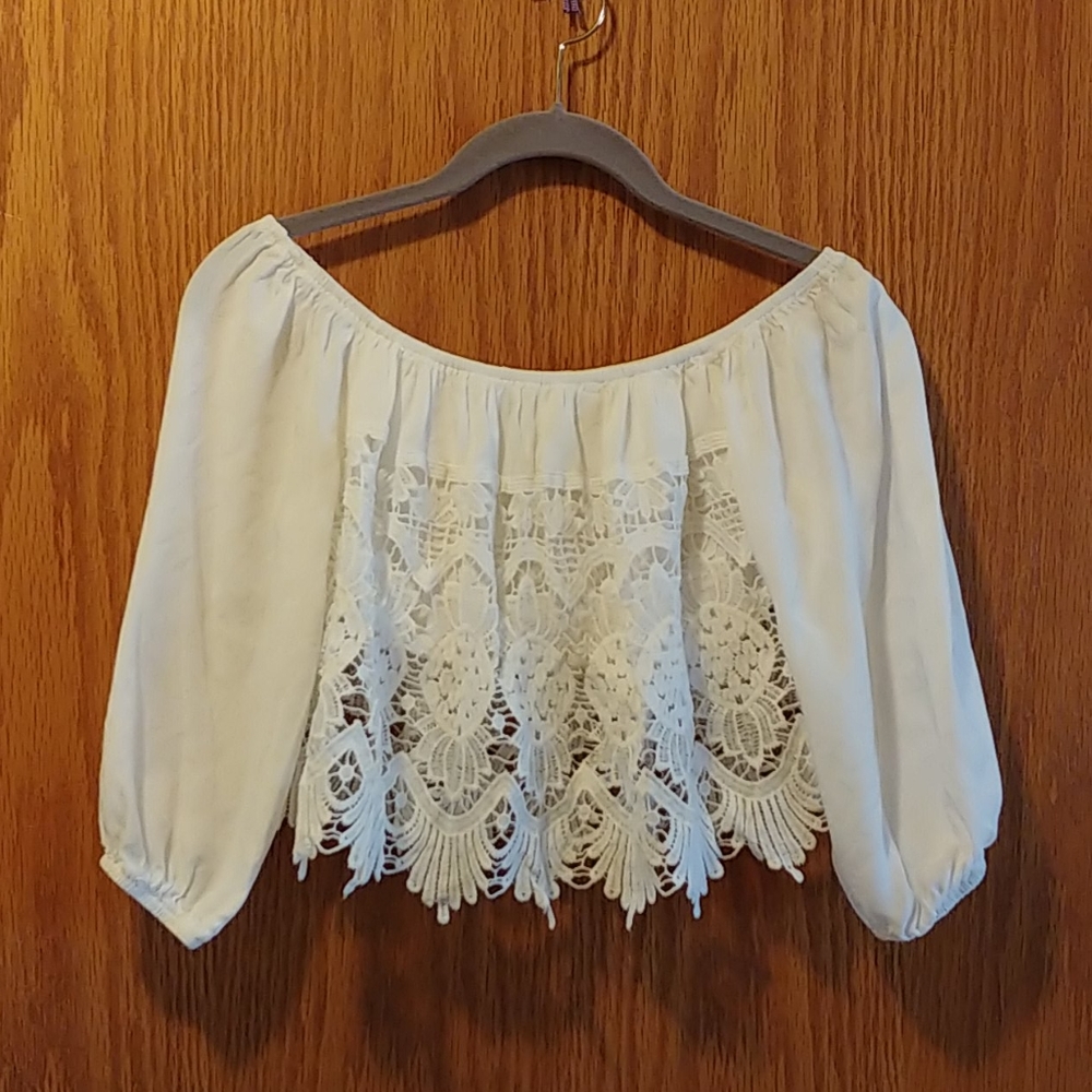 Lace crop top